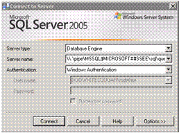 SQL Server 2005 Login Prompt